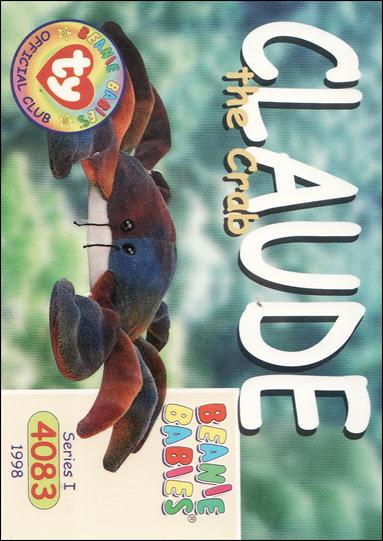 Beanie Babies Series 1 (Base Set) card 62 Claude the Crab