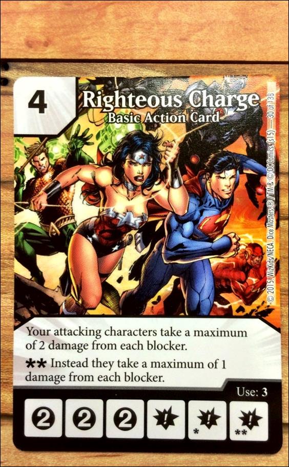 DC Comics Dice Masters Justice League  card 30 Righteous Charge