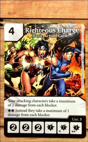 DC Comics Dice Masters Justice League  card 30 Righteous Charge