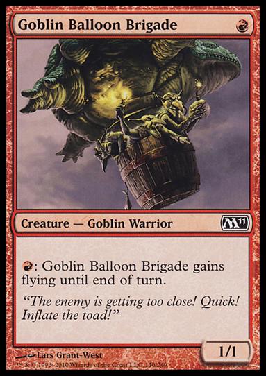 Magic the Gathering: 2011 Core Set (Base Set) card 140 Goblin Balloon Brigade