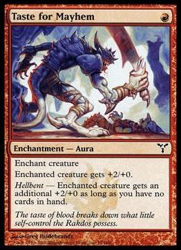Magic the Gathering: Dissension (Base Set) card 75 Taste for Mayhem