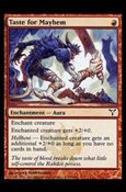 Magic the Gathering: Dissension (Base Set) card 75 Taste for Mayhem