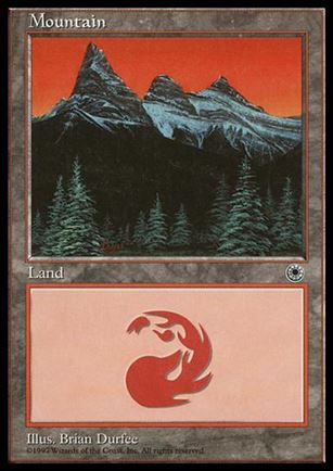 Magic the Gathering: Portal (Base Set) card 199-D Mountain