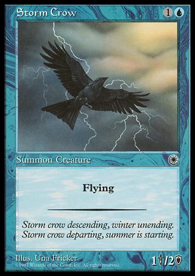 Magic the Gathering: Portal (Base Set) card 69 Storm Crow