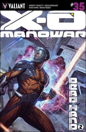X-O Manowar (2012)  issue 35-B Jorge Molina Wraparound Cover