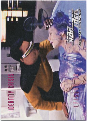 Star Trek: The Next Generation - The Episode Collection Season Four (Base Set) card 374 Identity Crisis, Episode 92B
