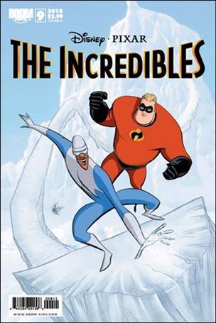 Incredibles (2009) issue 9 Mr. Incredible and Frozone Cover