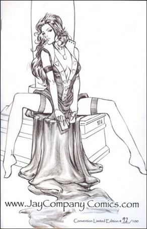 Tales from Wonderland: Queen of Hearts issue 1-G Jay Company Virgin Sketch Cover 1/100