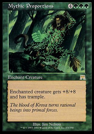 Magic the Gathering: Onslaught (Base Set) card 274 Mythic Proportions