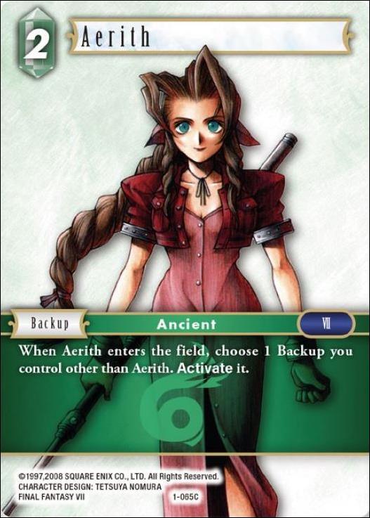 Final Fantasy Trading Card Game: Opus I (Base Set) card 065C Aerith
