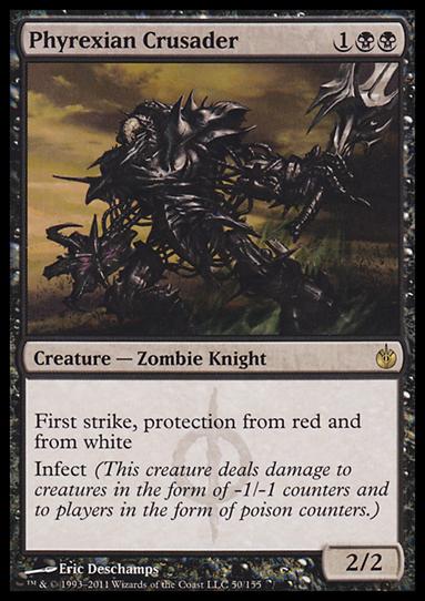 Magic the Gathering: Mirrodin Besieged (Base Set) card 50 Phyrexian Crusader
