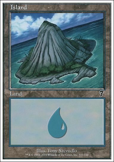 Magic the Gathering: 7th Edition (Base Set) card 335 Island