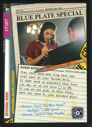 X-Files (Promo) card PR97-09-GMR Blue Plate Special