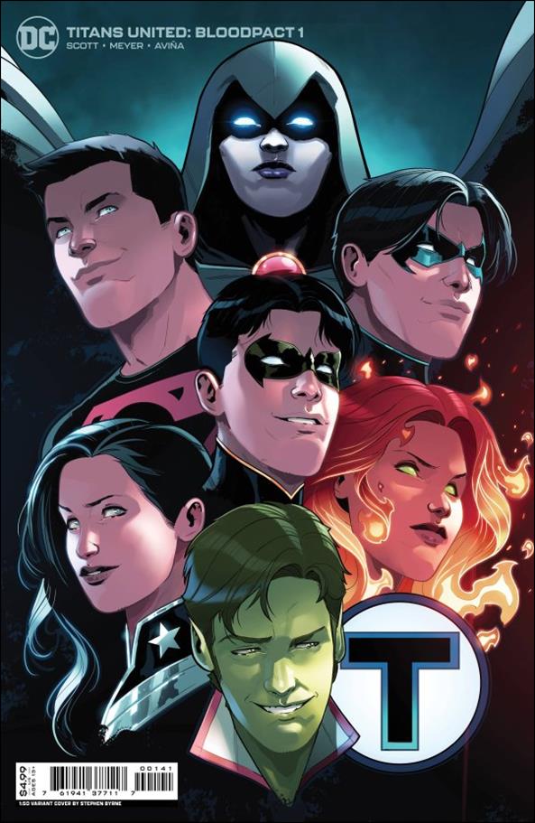 Titans United: Bloodpact issue 1-E Stephen Byrne 1:50 Virgin Cardstock Cover