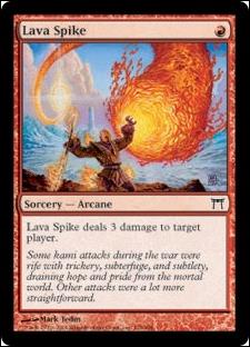 Magic the Gathering: Champions of Kamigawa (Base Set) card 178 Lava Spike