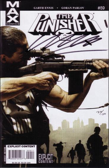 Punisher (2004) issue 59-B Dynamic Forces (Signed by Garth Ennis) 1/150