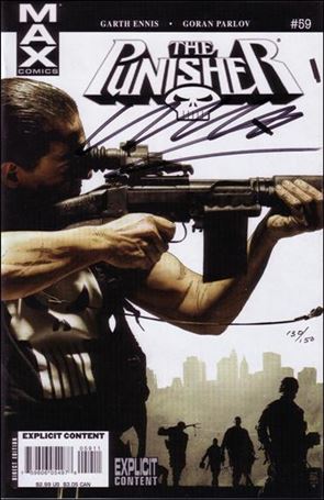 Punisher (2004) issue 59-B Dynamic Forces (Signed by Garth Ennis) 1/150
