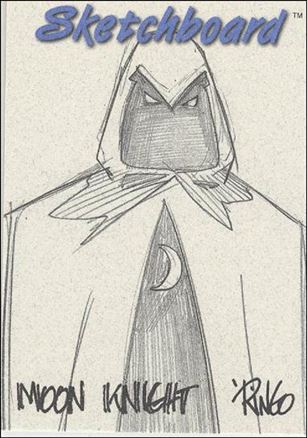 Marvel Creators Collection '98 (Sketchboard Subset) card 16-C Moon Knight (Grey)