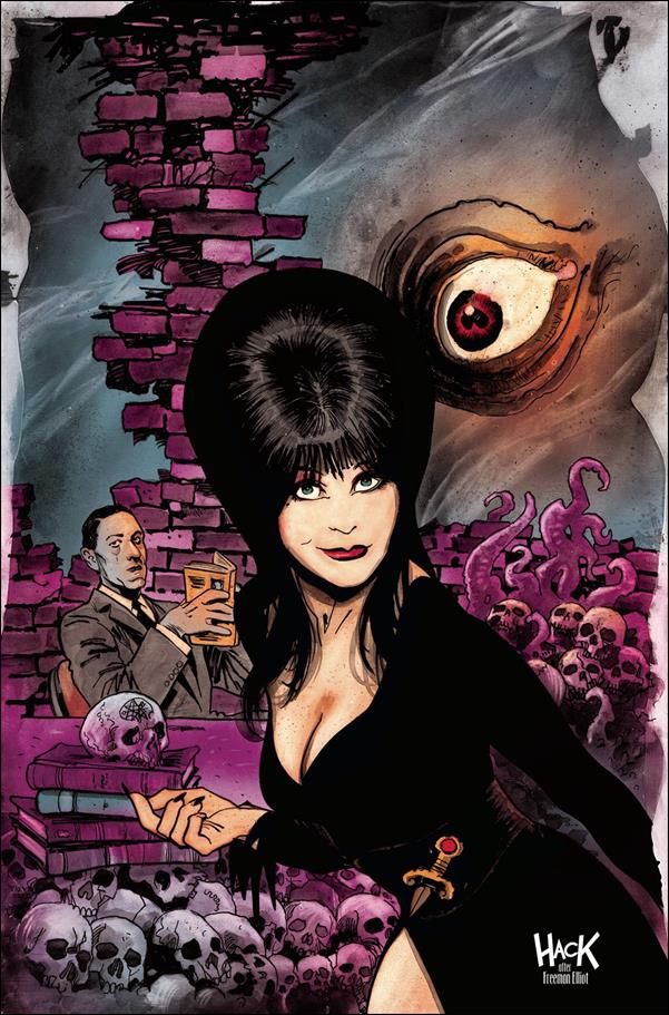 Elvira Meets H.P. Lovecraft issue 5-F Robert Hack Virgin Cover