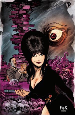 Elvira Meets H.P. Lovecraft issue 5-F Robert Hack Virgin Cover
