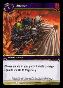World of Warcraft: Heroes of Azeroth (Base Set) card 155 Skewer