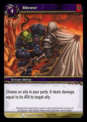 World of Warcraft: Heroes of Azeroth (Base Set) card 155 Skewer