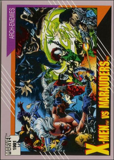 Marvel Universe: Series 2 (Base Set) card 117 X-Men vs Marauders