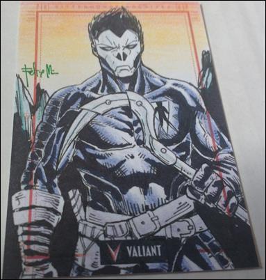 2013 Valiant Comics Preview Trading Card Set (Sketch Card Subset) card FM-15