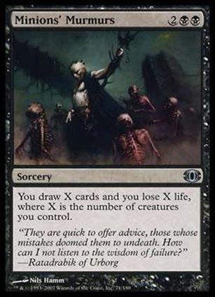 Magic the Gathering: Future Sight (Base Set) card 71 Minions' Murmurs
