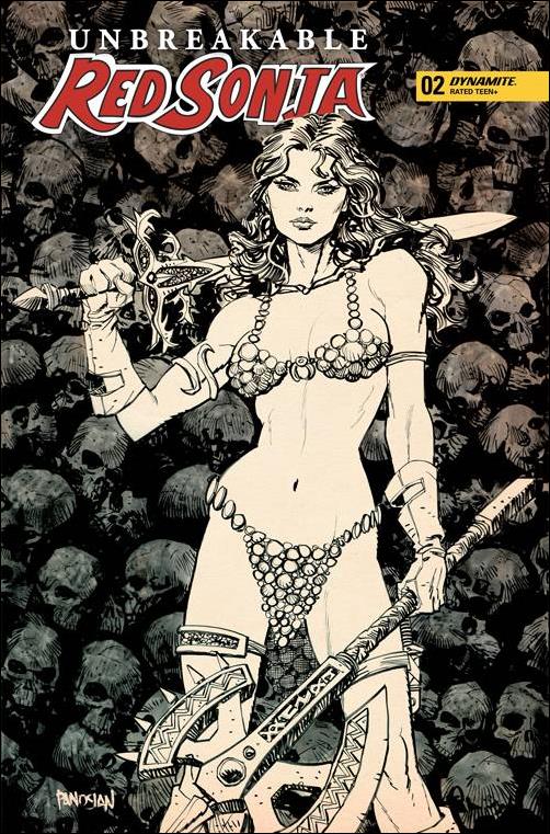 Unbreakable Red Sonja issue 2-F Dan Panosian 1:10 Cover