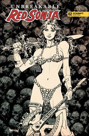 Unbreakable Red Sonja issue 2-F Dan Panosian 1:10 Cover