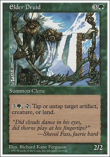 Magic the Gathering: 5th Edition (Base Set) card 290 Elder Druid