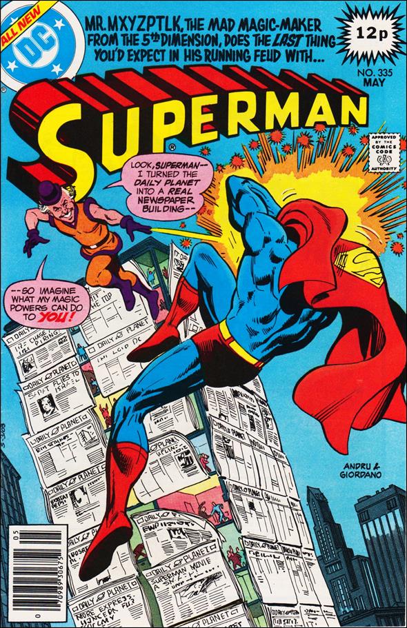 Superman (1939) issue 335-C UK Price Cover