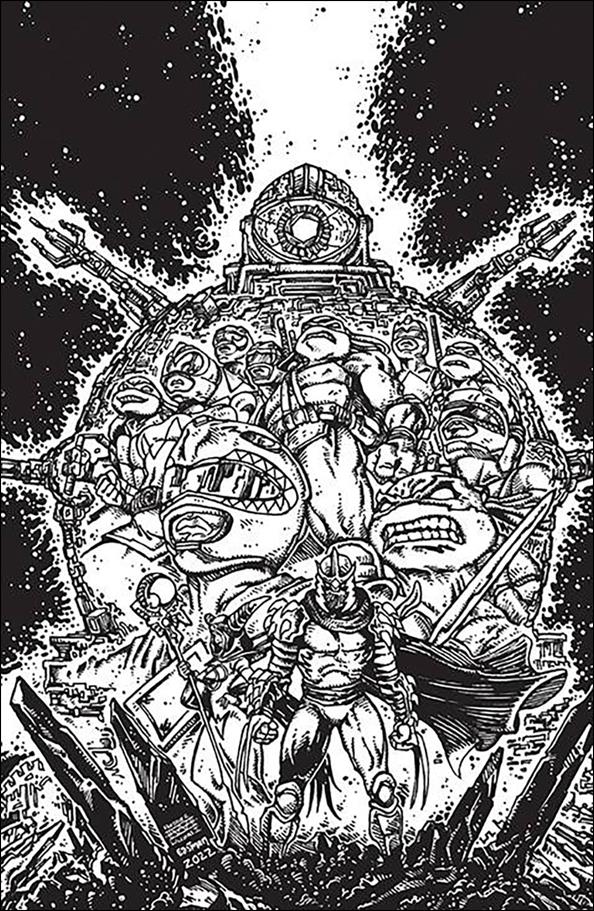 Mighty Morphin Power Rangers / Teenage Mutant Ninja Turtles II issue 1-L Eastman & Williams II B&W Virgin Cover Cover 