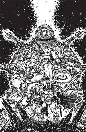 Mighty Morphin Power Rangers / Teenage Mutant Ninja Turtles II issue 1-L Eastman & Williams II B&W Virgin Cover Cover 