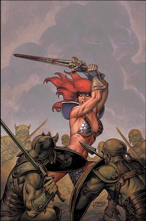 Invincible Red Sonja issue 2-T Joseph Michael Linsner Virgin Cover