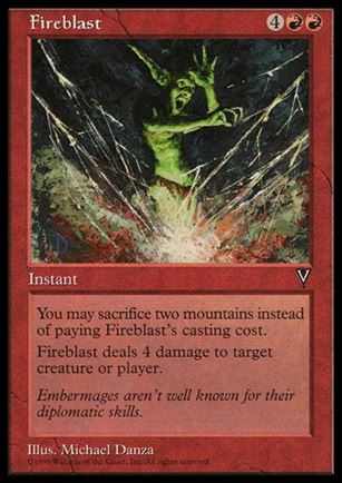 Magic the Gathering: Visions (Base Set) card 79 Fireblast
