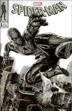 Spider-Man (2019) issue 1-S Lee Bermejo Midtown Comics NYCC Noir Cover