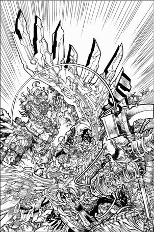 Horizon: Zero Dawn - Liberation issue 3-D Harvey Tolibao Black & White Cover