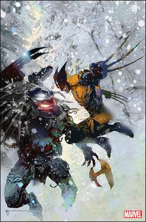 Predator vs. Wolverine issue 4-E Bill Sienkiewicz 1:100 Virgin Cover