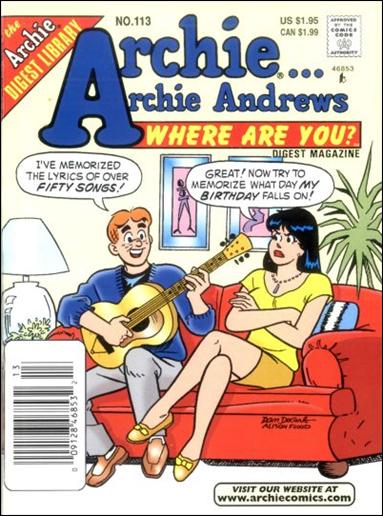 Archie…Archie Andrews, Where Are You Comics Digest Magazine issue 113