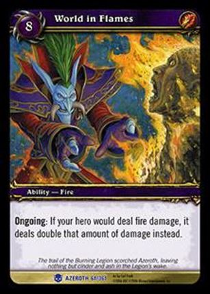 World of Warcraft: Heroes of Azeroth (Base Set) card 61 World in Flames