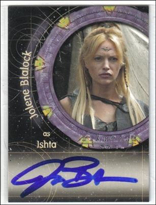 Stargate SG-1: Season 7 (Autograph Subset) card A46 Jolene Blalock as Ishta (Multi-case Incentive)