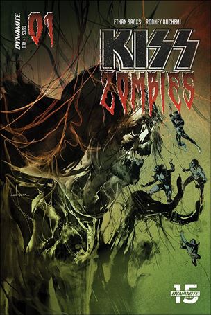 Kiss Zombies issue 1-B Stuart Sayger Cover