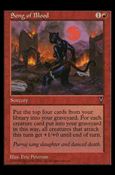 Magic the Gathering: Visions (Base Set) card 94 Song of Blood