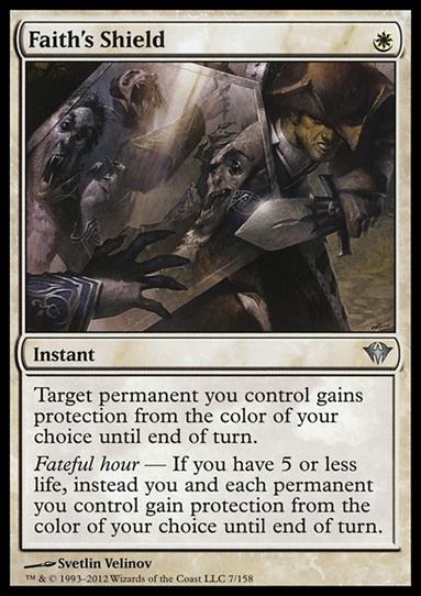 Magic the Gathering: Dark Ascension (Base Set) card 7 Faith's Shield