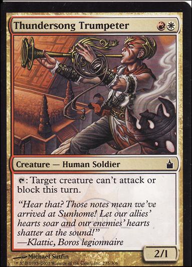 Magic the Gathering: Ravnica (Base Set)  card 235 Thundersong Trumpeter