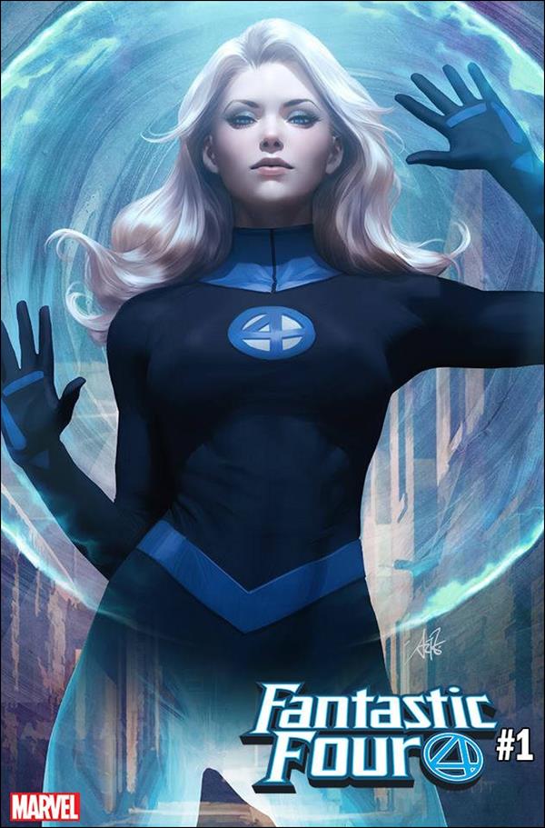 Fantastic Four (2018) issue 1-K Stanley "Artgerm" Lau Invisible Woman Cover