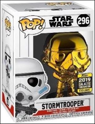 POP! Star Wars figure 296-B Stormtrooper (Gold Chrome) Galactic Convention