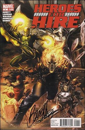 Heroes for Hire (2011) issue 1-F DF Braithwaite Cover (Signed by Brad Walker) 1/175